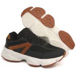 TENIS JADE PRETO  CARAMELO - Imagem 3