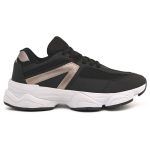 TENIS JADE PRETO  PRATA