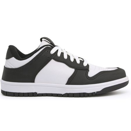 TENIS STREET CASUAL  BRANCO PRETO